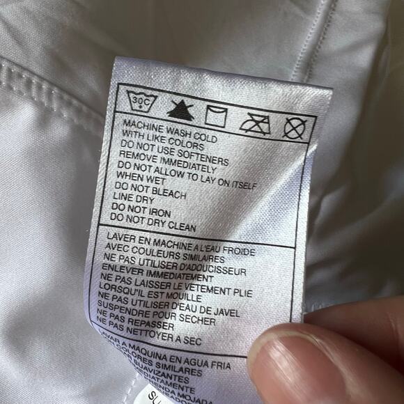 Nike Performance Womens Athletic Tank Top Pullover Sleeveless White Black XL - Picture 9 of 9